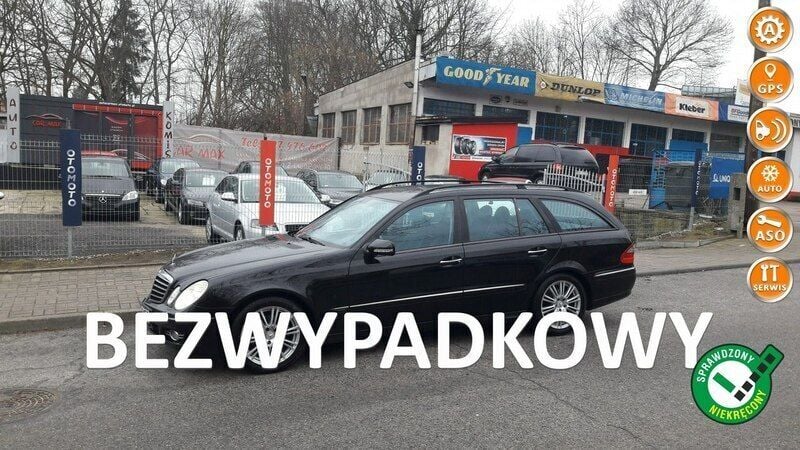 Czarny Używany 2008 Mercedes E200 Sedan/Limuzyna | 29 900 zł - Obraz 1/4