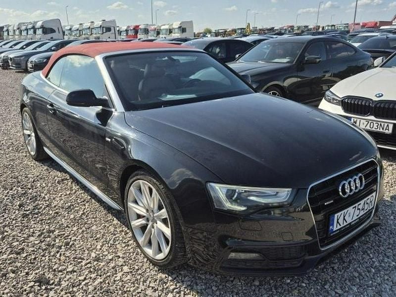 Czarny Używany 2013 Audi A5 Cabriolet Kabriolet | 35 000 zł - Obraz 1/4