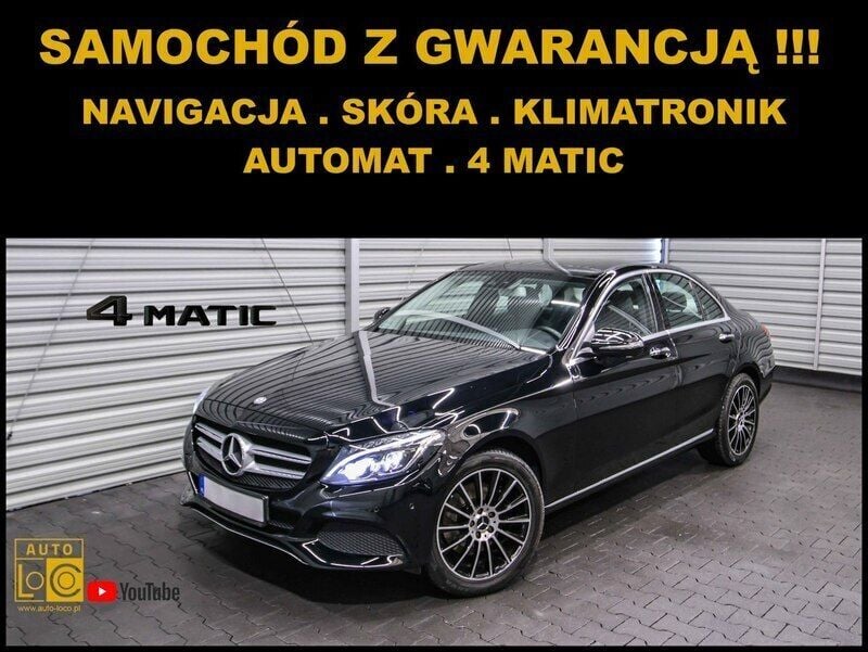 Czarny Używany 2016 Mercedes C300 Sedan/Limuzyna | 79 777 zł - Obraz 1/4