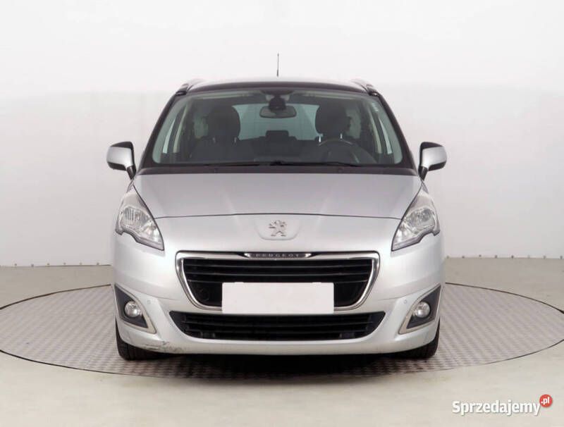 Srebrny Używany 2014 Peugeot 5008 Minivan | 25 999 zł (Dobra cena) - Obraz 1/4