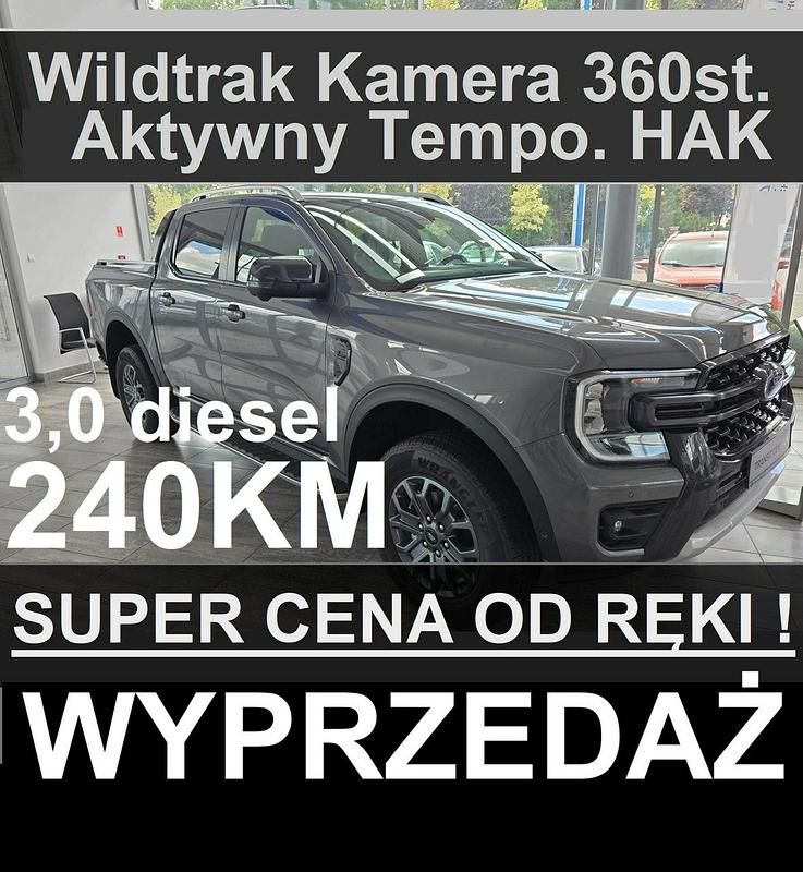 Szary Używany 2024 Ford Ranger Wildtrack Pickup | 262 974 zł (Dobra cena) - Obraz 1/4
