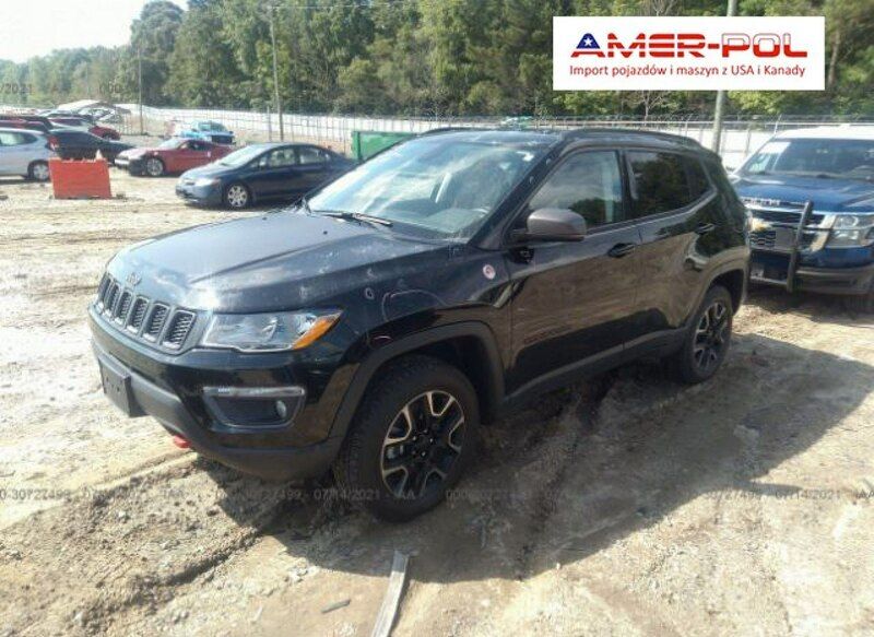 Czarny Używany 2019 Jeep Compass Trailhawk SUV | 79 000 zł - Obraz 1/4