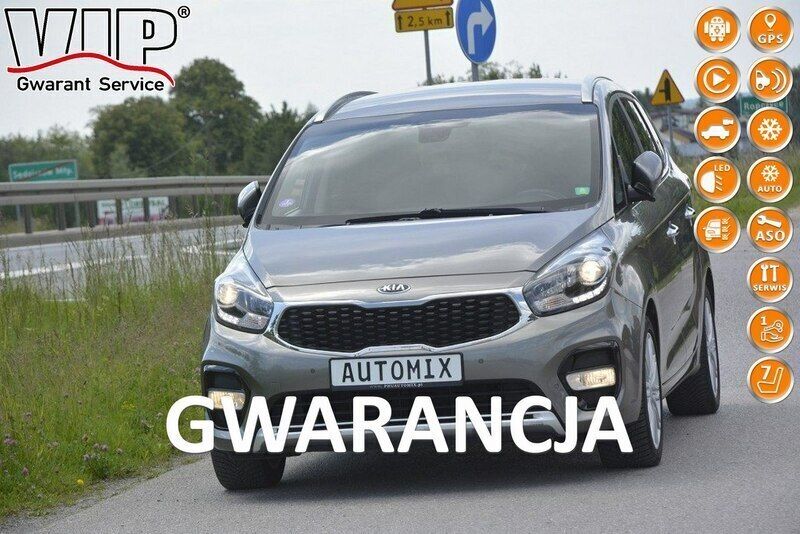 Zielony Używany 2018 Kia Carens 2 Minivan | 48 300 zł (Drogi) - Obraz 1/4