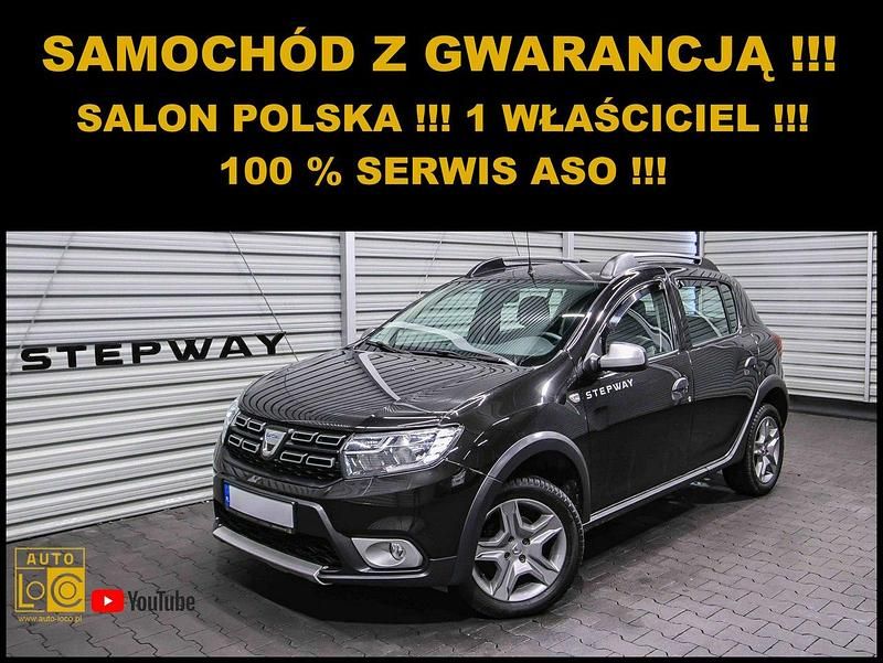 Czarny (metalik) Używany 2018 Dacia Sandero Stepway Hatchback | 35 555 zł (Uczciwa cena) - Obraz 1/4