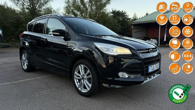 Czarny (metalik) Używany 2015 Ford Kuga SUV | 49 999 zł (Uczciwa cena) - Obraz 1/4