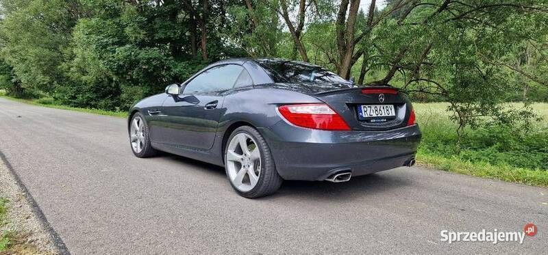 Szary Używany 2012 Mercedes SLK350 Kabriolet | 78 500 zł - Obraz 1/4