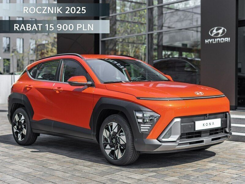 Pomarańczowy (metalik) Nowe 2025 Hyundai Kona SUV | 131 900 zł (Uczciwa cena) - Obraz 1/4
