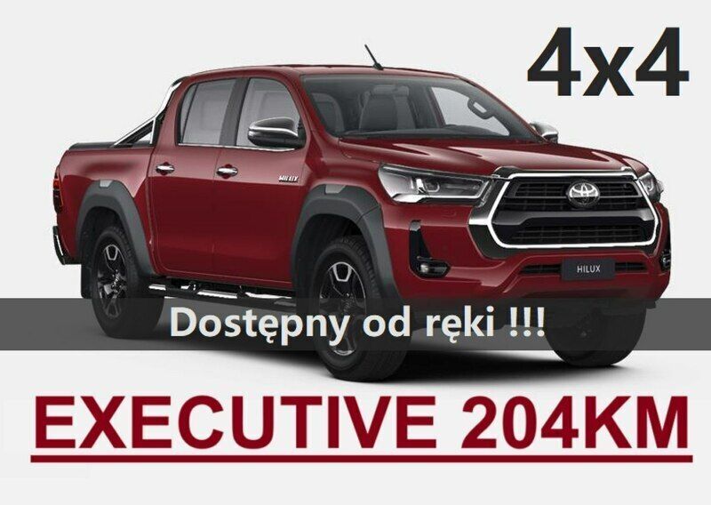 Czerwony (metalik) Nowe 2024 Toyota HiLux Executive Pickup | 210 500 zł - Obraz 1/4
