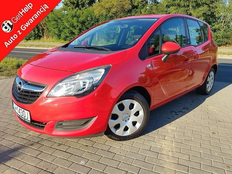 Czerwony Używany 2014 Opel Meriva Minivan | 23 900 zł (Uczciwa cena) - Obraz 1/4