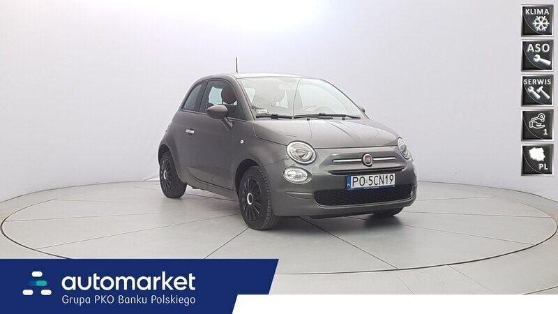 Szary Używany 2017 Fiat 500 Pop Hatchback | 29 850 zł (Uczciwa cena) - Obraz 1/4
