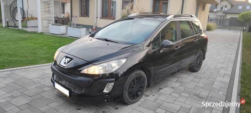 Czarny Używany 2008 Peugeot 308 Kombi | 13 000 zł (Dość drogi) - Obraz 1/4