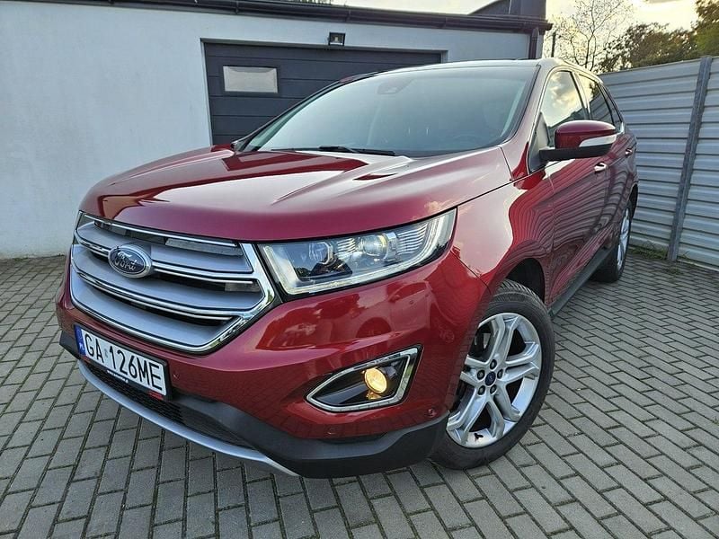 Czerwony Używany 2016 Ford Edge Titanium SUV | 76 800 zł - Obraz 1/4