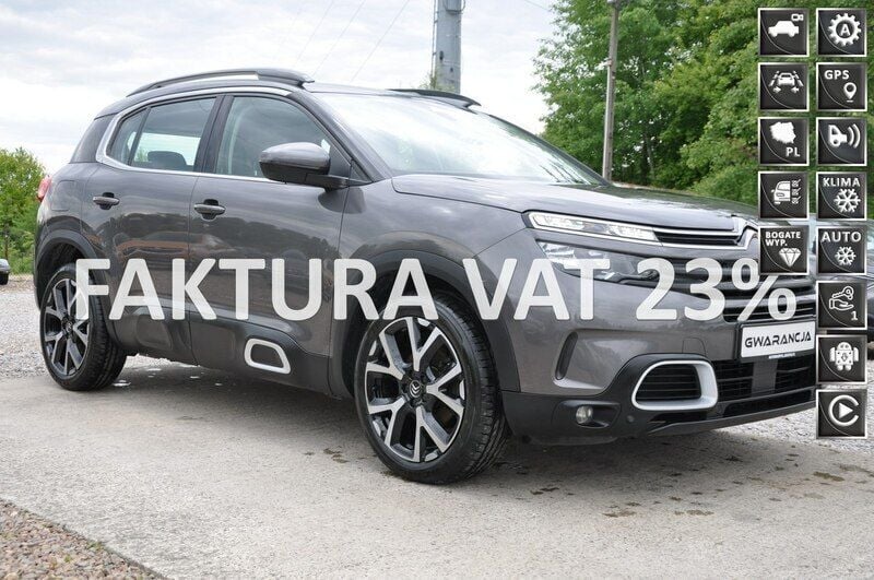 Grafitowy (metalik, perła) Używany 2020 Citroën C5 Aircross SUV | 68 800 zł (Uczciwa cena) - Obraz 1/4