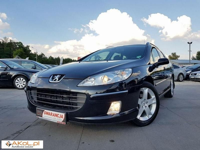 Czarny (metalik, perła) Używany 2008 Peugeot 407 Kombi | 15 500 zł (Drogi) - Obraz 1/1