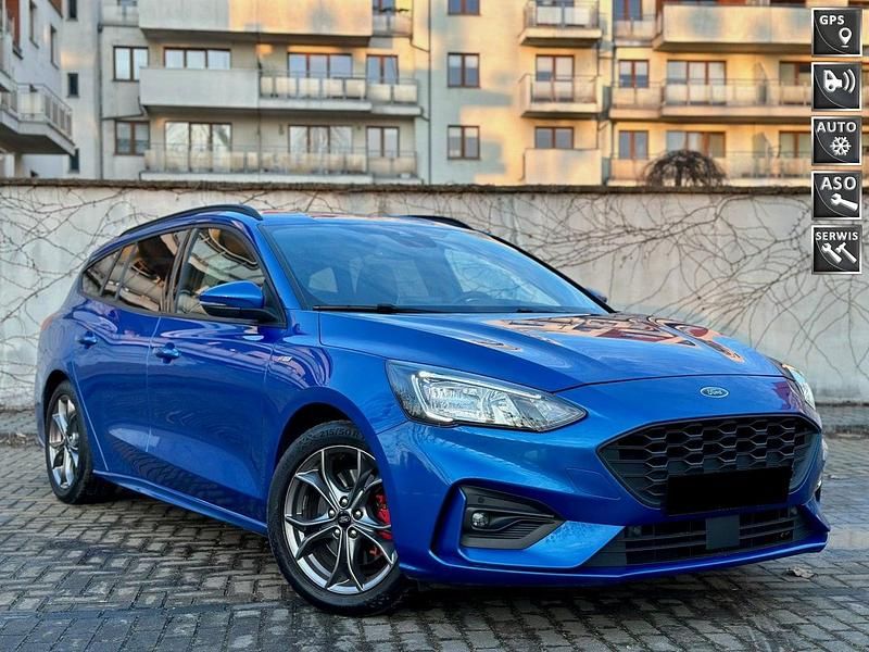 Niebieski Używany 2019 Ford Focus ST-Line Kombi | 57 500 zł (Drogi) - Obraz 1/4