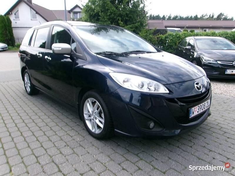 Granatowy Używany 2014 Mazda 5 Minivan | 24 900 zł - Obraz 1/4