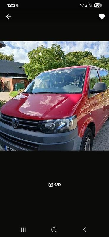 Czerwony Używany 2013 VW Transporter Van | 40 000 zł (Uczciwa cena) - Obraz 1/4