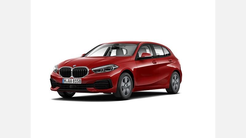 Czerwony melbourne metalizowany Używany 2021 BMW 118 Advantage Hatchback | 84 900 zł (Uczciwa cena) - Obraz 1/3