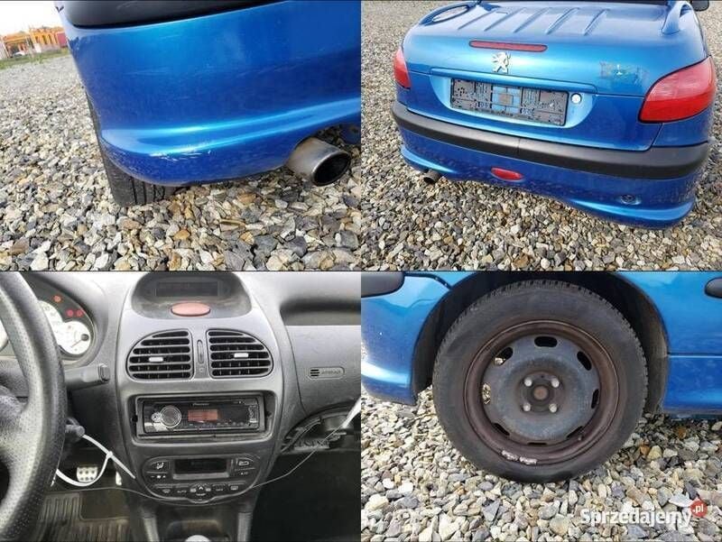 Niebieski Używany 2001 Peugeot 206 CC Kabriolet | 3999 zł (Dobra cena) - Obraz 1/2