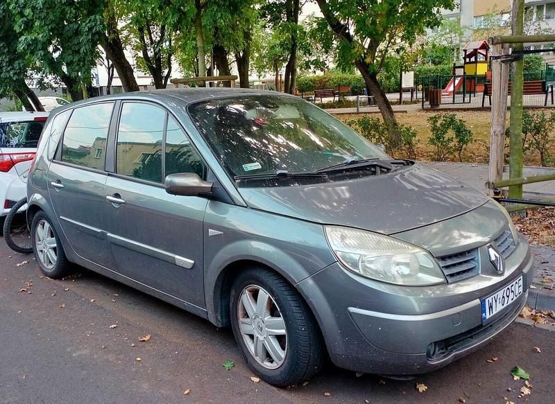Zielony Używany 2004 Renault Scénic II Minivan | 3300 zł (Dobra cena) - Obraz 1/4