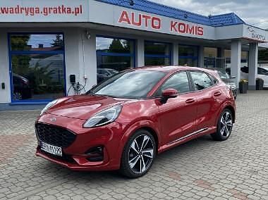 Bordowy Używany 2020 Ford Puma Gen-E ST-Line SUV | 69 900 zł - Obraz 1/4