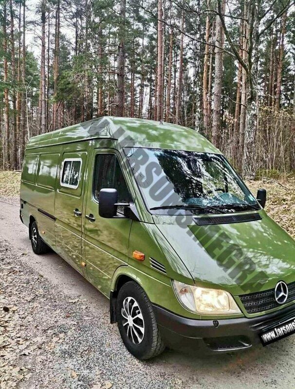 Używany Mercedes Sprinter 129 KM (94 kW) 2005 Zielony Van