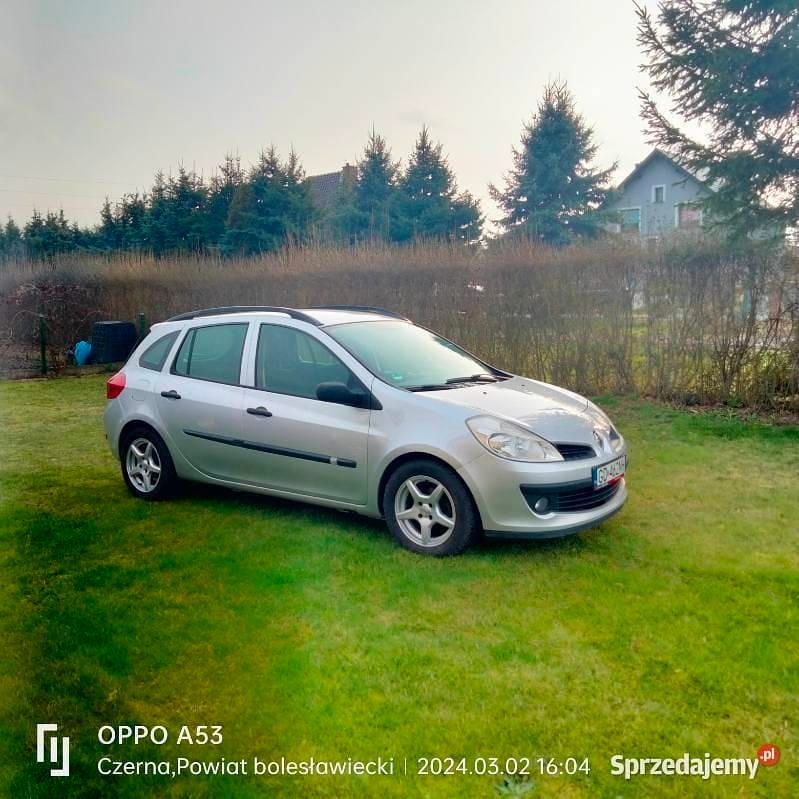 Srebrny Używany 2008 Renault Clio GrandTour Kombi | 7777 zł (Dość drogi) - Obraz 1/2