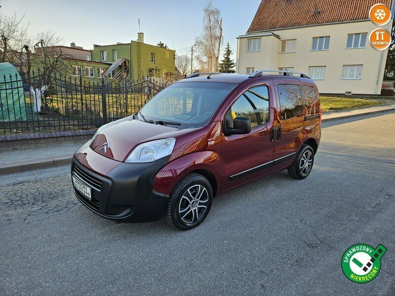 Bordowy Używany 2011 Citroën Nemo Minivan | 16 499 zł - Obraz 1/4