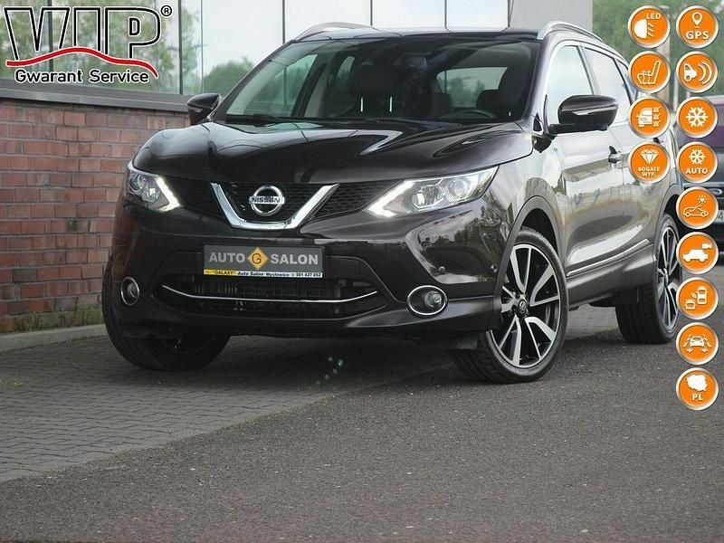 Fioletowy (metalik, perła) Używany 2014 Nissan Qashqai Tekna+ SUV | 47 990 zł (Uczciwa cena) - Obraz 1/4