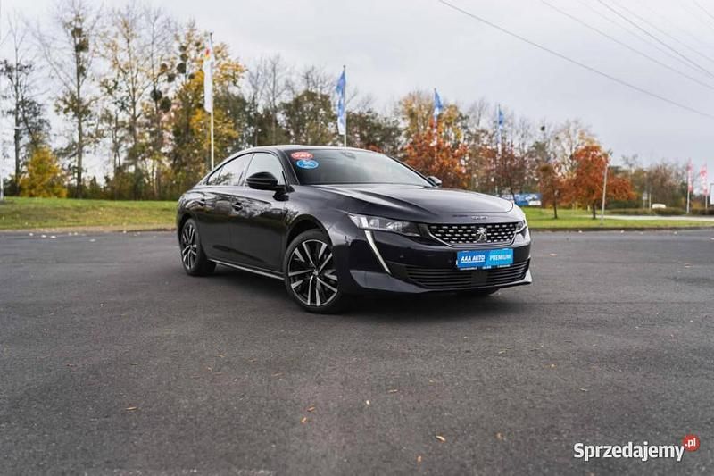 Czarny Używany 2021 Peugeot 508 Sedan/Limuzyna | 81 499 zł (Drogi) - Obraz 1/4