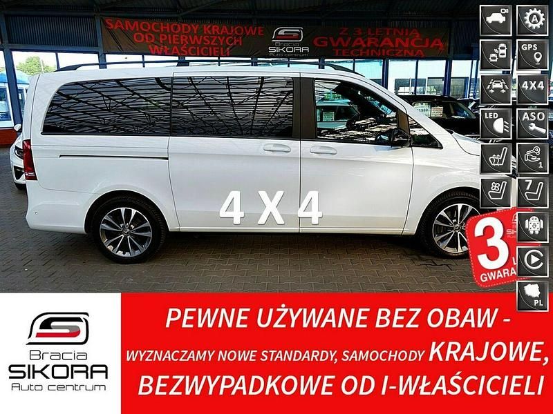 Biały Używany 2023 Mercedes V300 Minivan | 367 770 zł - Obraz 1/4