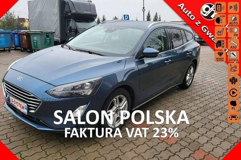 Niebieski jasny (metalik) Używany 2020 Ford Focus Kombi | 44 777 zł (Dobra cena) - Obraz 1/4
