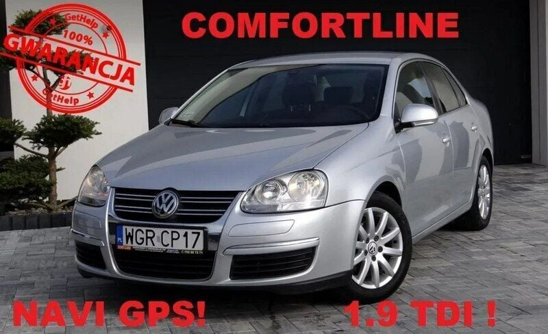 Srebrny (metalik) Używany 2008 VW Jetta Sedan/Limuzyna | 18 900 zł (Drogi) - Obraz 1/4