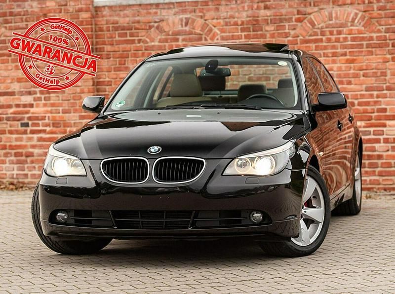 Czarny Używany 2006 BMW 520 Sedan/Limuzyna | 21 700 zł (Uczciwa cena) - Obraz 1/4
