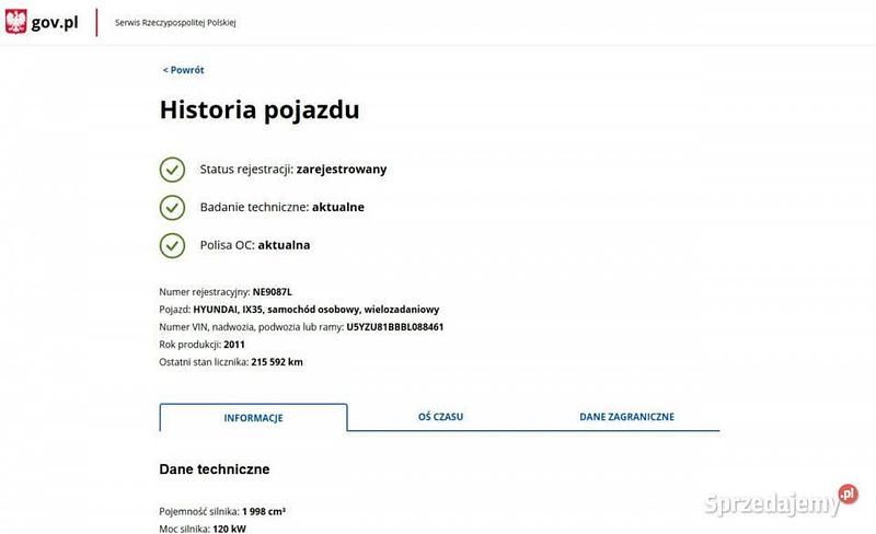 Inny Używany 2011 Hyundai ix35 SUV | 41 900 zł (Dość drogi) - Obraz 1/4