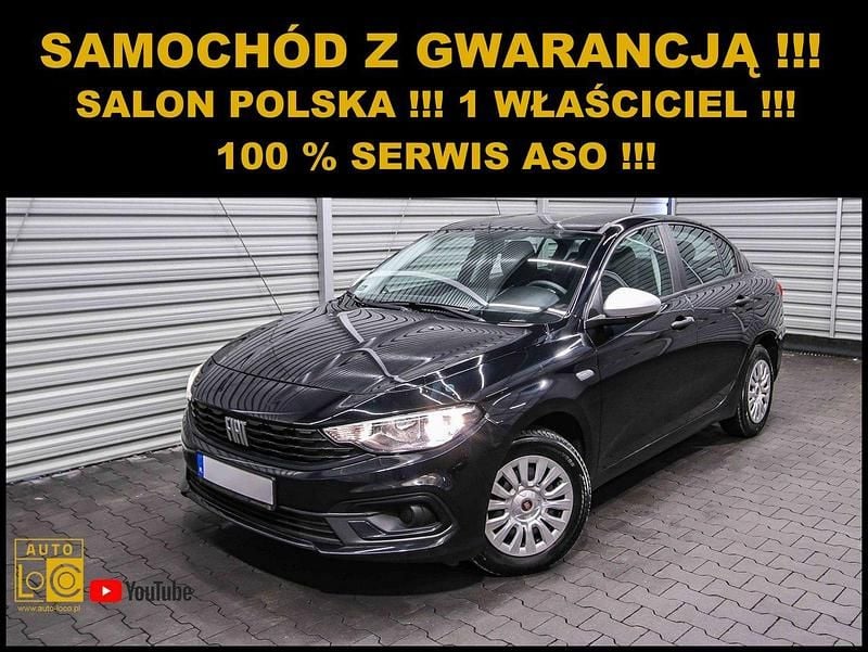 Czarny (metalik) Używany 2021 Fiat Tipo Sedan/Limuzyna | 32 339 zł (Dobra cena) - Obraz 1/4