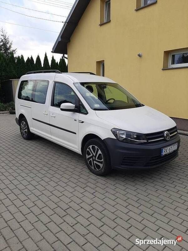 Biały Używany 2019 VW Caddy Maxi Minivan | 89 900 zł - Obraz 1/4