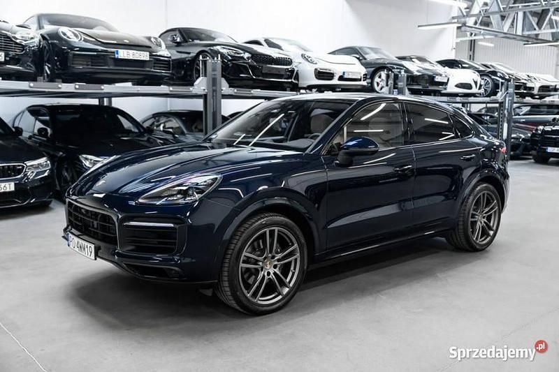 Niebieski ciemny (metalik) Używany 2021 Porsche Cayenne Sport SUV | 349 000 zł (Uczciwa cena) - Obraz 1/4
