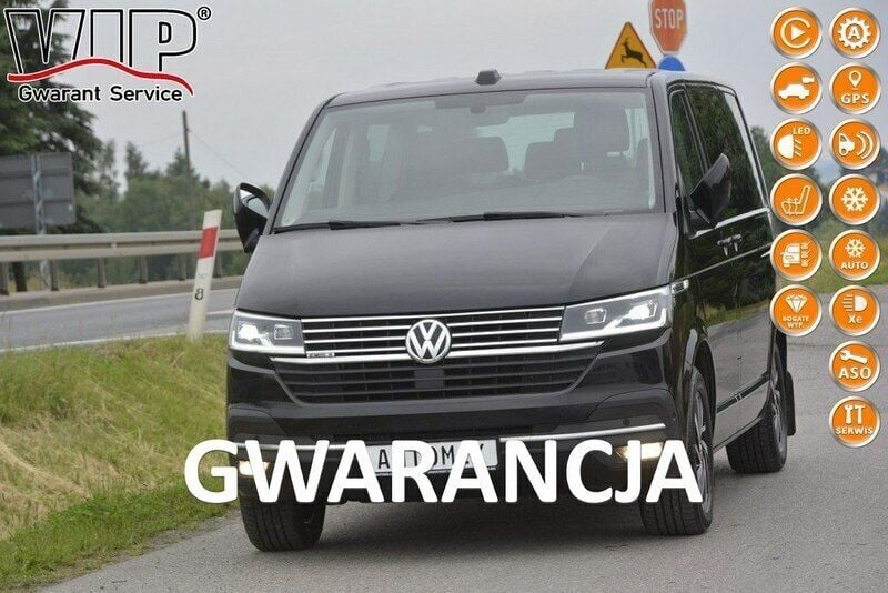 Czarny Używany 2020 VW Caravelle Minivan | 153 333 zł (Dość drogi) - Obraz 1/4