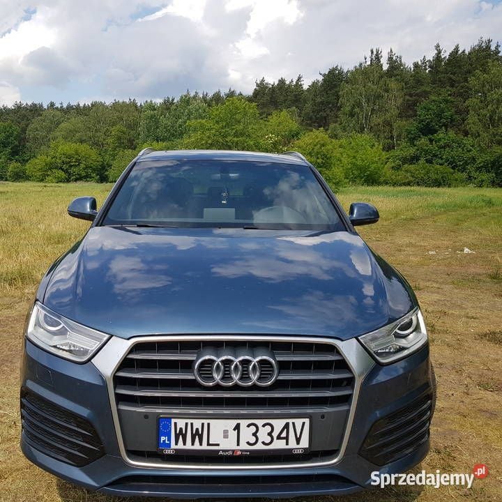 Niebieski Używany 2017 Audi Q3 SUV | 77 000 zł (Uczciwa cena) - Obraz 1/4