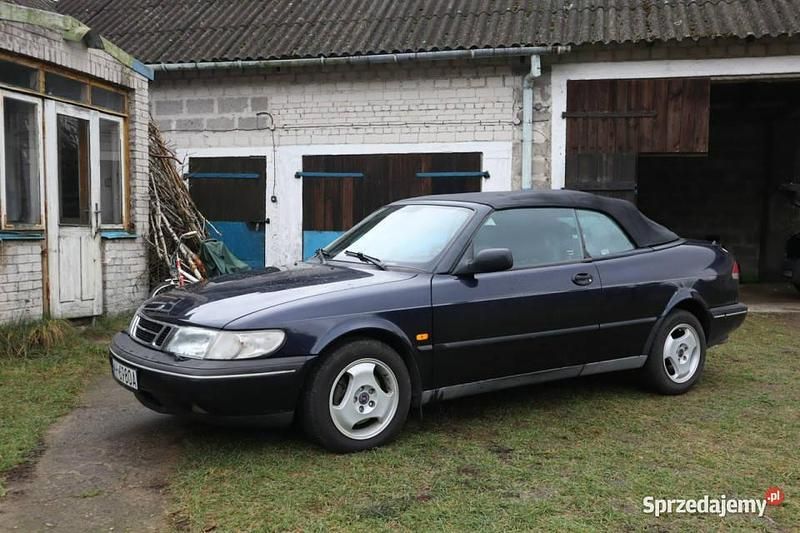 Czarny Używany 1994 Saab 900 Kabriolet | 4000 zł - Obraz 1/4