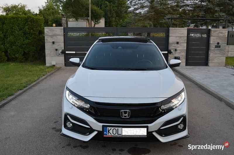 Biały Używany 2021 Honda Civic Sport Plus Hatchback | 87 900 zł (Dobra cena) - Obraz 1/4