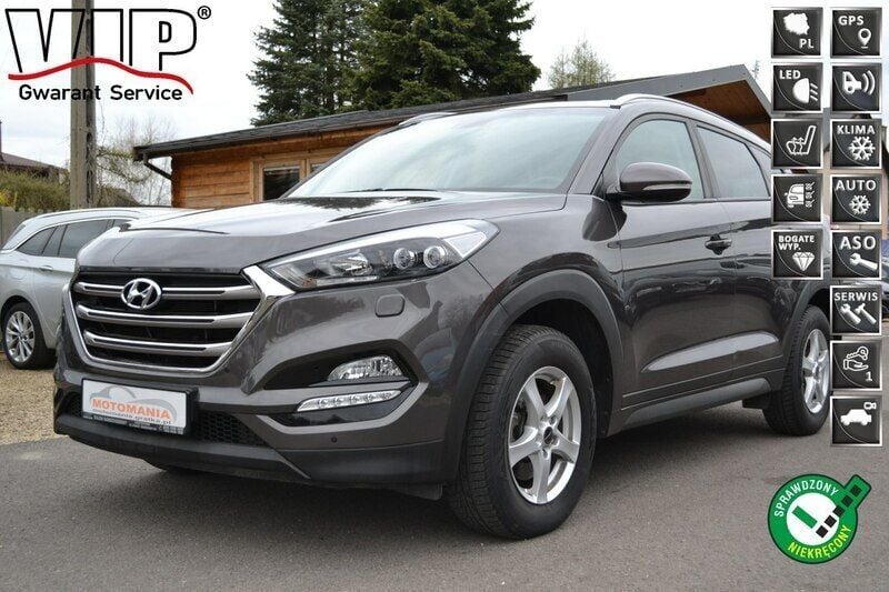 Szary Używany 2016 Hyundai Tucson SUV | 69 999 zł (Uczciwa cena) - Obraz 1/4