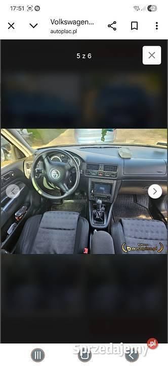 Używany 2003 VW Golf IV | 8700 zł (Drogi) - Obraz 1/4