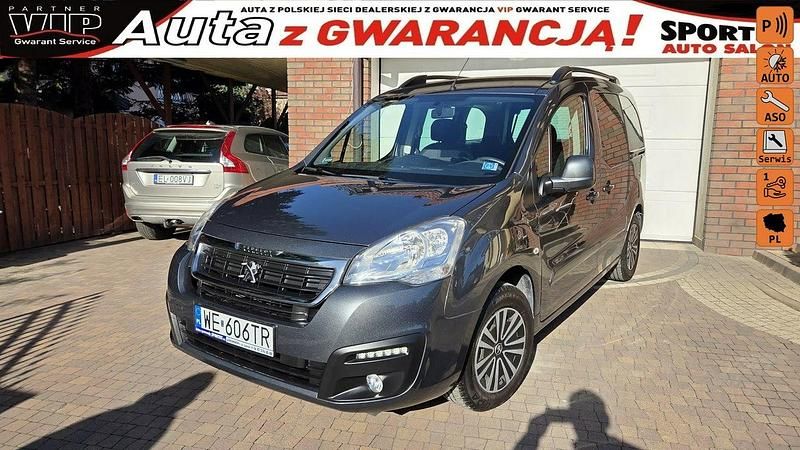Grafitowy Używany 2017 Peugeot Partner Minivan | 39 300 zł (Uczciwa cena) - Obraz 1/4