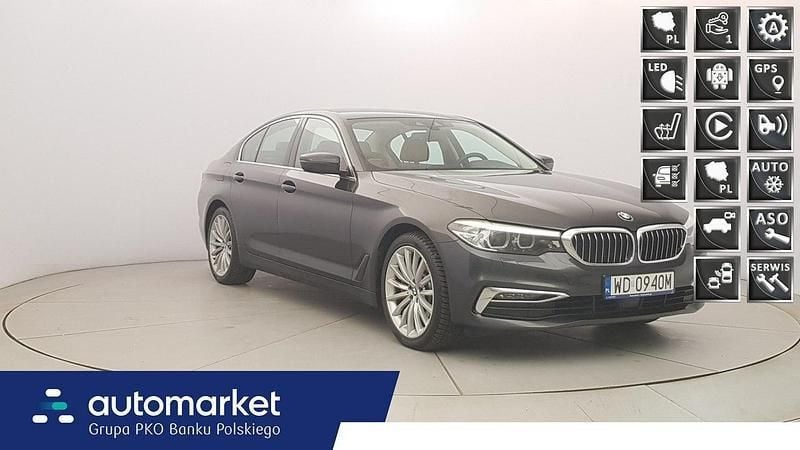 Szary Używany 2018 BMW 530 Luxury Line Sedan/Limuzyna | 109 850 zł (Super Cena) - Obraz 1/4
