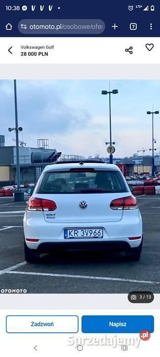 Używany VW Golf VII 2014 Biały Hatchback