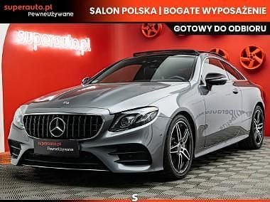 Szary Używany 2018 Mercedes E300 Coupe | 157 900 zł - Obraz 1/4
