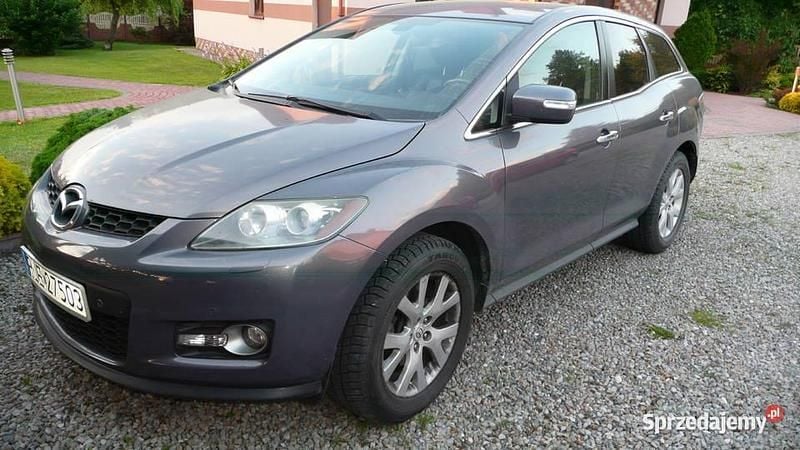 Szary Używany 2008 Mazda CX-7 SUV | 14 500 zł (Dobra cena) - Obraz 1/4