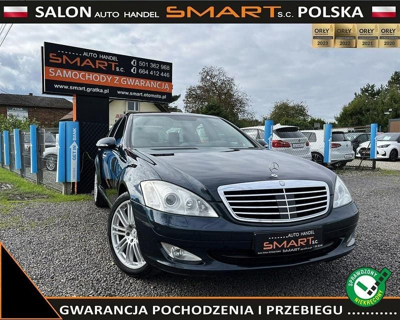 Niebieski Używany 2007 Mercedes S320 Sedan/Limuzyna | 42 900 zł - Obraz 1/4
